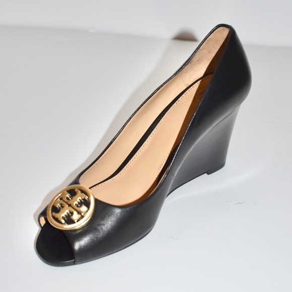 TORY BURCH BENTON 2 85MM PEEP TOE WEDGE - Picture 5 of 10